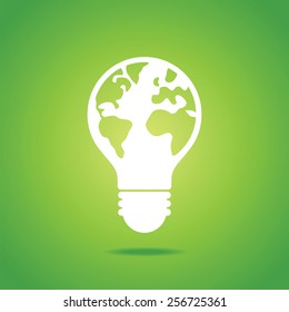 Green energy icon.