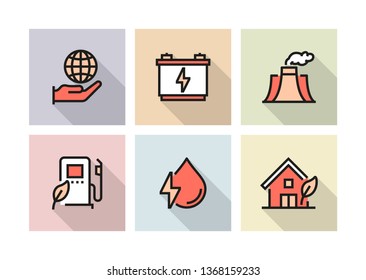 GREEN ENERGY ICON CONCEPT