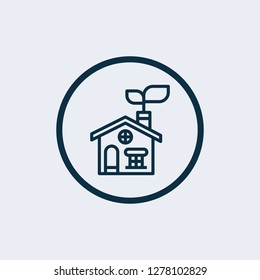 Green energy icon. Connect to renewable energy - ecology background / eco energy concept with set of energy icons - Vector