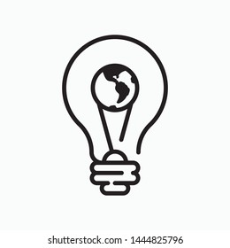 Green energy icon, ecology vector flat icon. Flat style sign for mobile concept and web design.