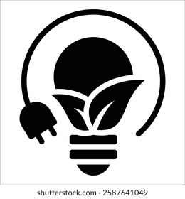 Green Energy Icon Element For Design
