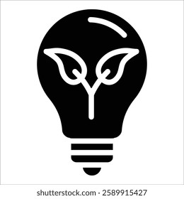 Green Energy Icon Element For Design