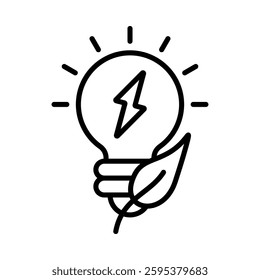 Green Energy Icon Element For Design