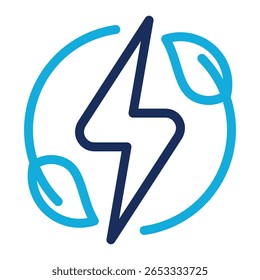 Green Energy Icon Element For Design