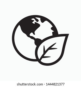 Green energy icon. Flat icon. Flat style sign for mobile concept and web design. Ecology icon