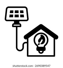 Icono de energía verde Ilustración vectorial mixta