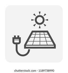Green energy icon on white.