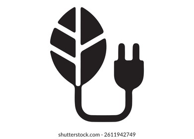 Green energy icon set. Collection of renewable energy, Sustainability, ecology and green electricity icons. Eco friendly, Eco icon. Vector illustration