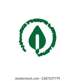 Green energy icon. Simple style green energy poster background symbol. Green energy brand logo design element. Green energy t-shirt printing. Vector for sticker.