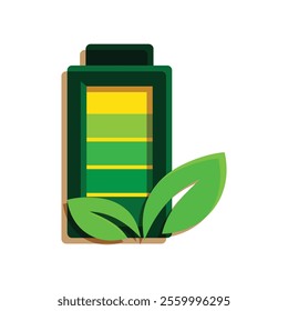 green energy icon. solar energy frame battery. Collection of renewable energy, ecology and green electricity icons. colored flat design style. vector design