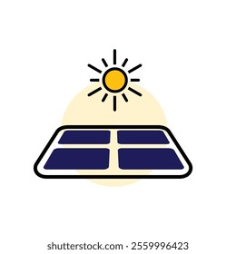 green energy icon. solar panels solar energy framework. Collection of renewable energy, ecology and green electricity icons. Mixed design style. vector design