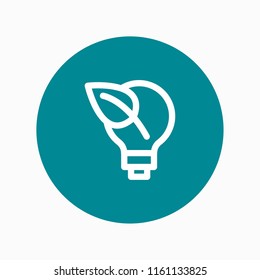 green energy icon vector