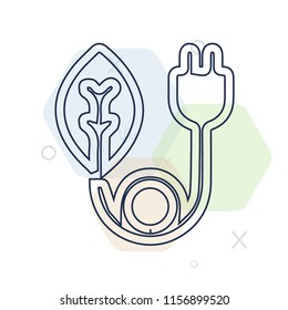Green energy icon vector can be used as png, Green energy