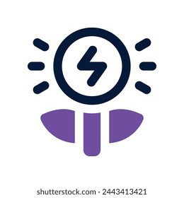 green energy icon. vector dual tone icon for your website, mobile, presentation, and logo design.