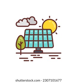 Icono de Energía verde en vector. Ilustración