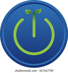 green energy icon. vector illustration for environmental concept. 