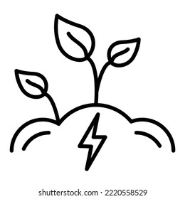 Green Energy icon vector image. Can also be used for web apps, mobile apps and print media.
