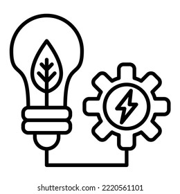 Green Energy icon vector image. Can also be used for web apps, mobile apps and print media.