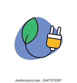 Green Energy Icon vector stock illustration