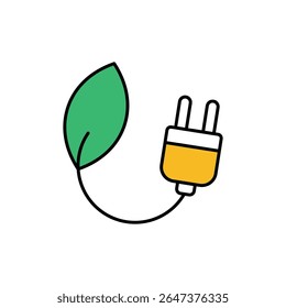 Green Energy Icon vector stock illustration