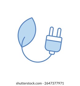 Green Energy Icon vector stock illustration