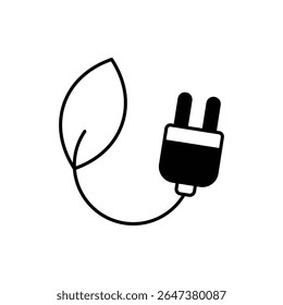 Green Energy Icon vector stock illustration