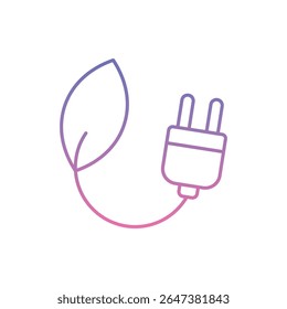 Green Energy Icon vector stock illustration