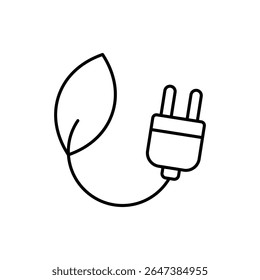 Green Energy Icon vector stock illustration