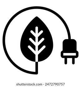 Green Energy Icon for web, app, infographic, etc