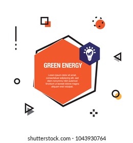 Green Energy Infographic Icon