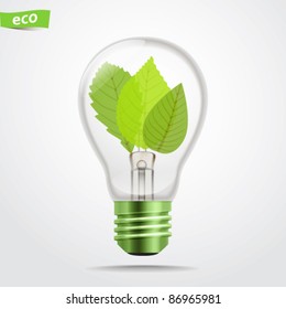 Lámpara de energía verde
