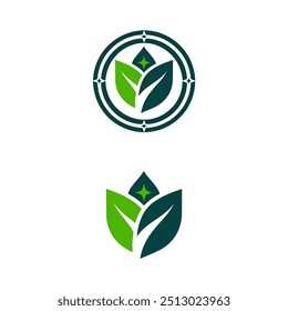 verde energia folha eco logotipo vetor ilustração modelo design