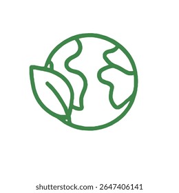 Ícone de Linha de Energia Verde 5: Símbolo de Contorno de Biocombustível e Combustível Orgânico Sustentável
