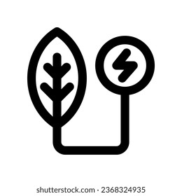 green energy line icon. vector icon for your website, mobile, presentation, and logo design.