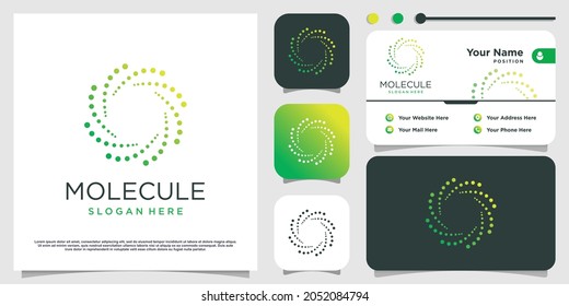 Green energy logo with creative concept Premium Vector