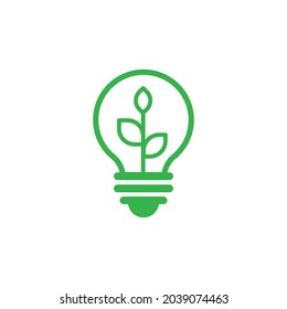 Green energy logo design template	
