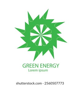 A Green Energy logo featuring green as the dominant color should symbolize sustainability, environmental consciousness, and innovation 