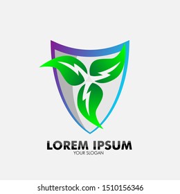green energy logo icon for energy company