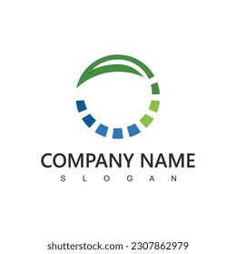 Green Energy Logo, Nature Power Icon