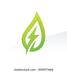 GREEN ENERGY LOGO, Simple and Modern, EPS 10 Vector