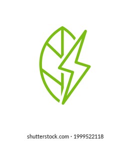 green energy logo template vector icon