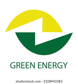 green energy logo vector illustration design