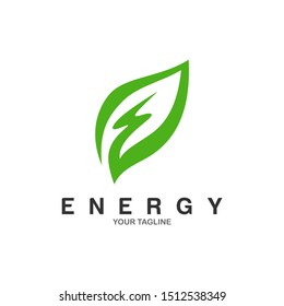 Green Energy Logo Vector Template