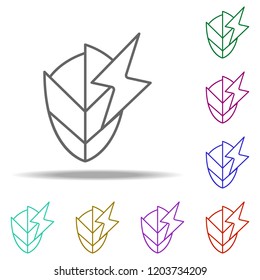 green energy outline icon. Elements of Ecology in multi color style icons. Simple icon for websites, web design, mobile app, info graphics