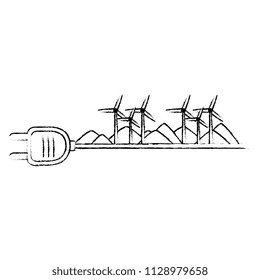 green energy plug with turbines energy