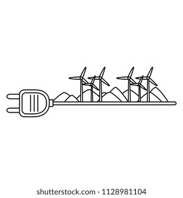 green energy plug with turbines energy