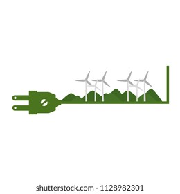 green energy plug with turbines energy