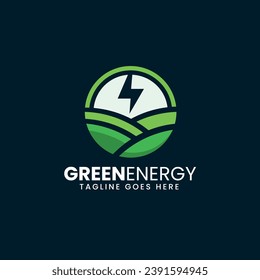 Green Energy power logo design