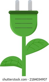 Green energy. Rosette with green leaves