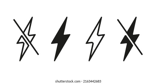 Green energy set icon. Battery, socket, nuclear power plant, zipper, windmill, lightning, solar battery. Save the planet concept. Vector line icon for Business and Advertising